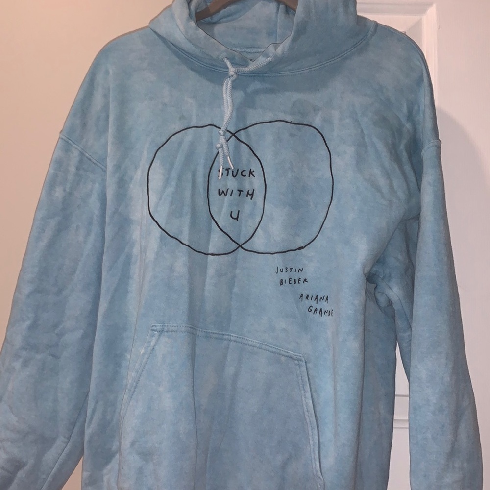 Justin Bieber Ariana Grande “Stuck With You” hoodie